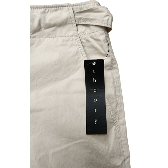 Theory NWT Tie Pants Ebrillwen Hammock Solid Cropped Cuff 2 - Picture 4 of 6